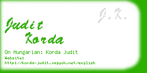 judit korda business card
